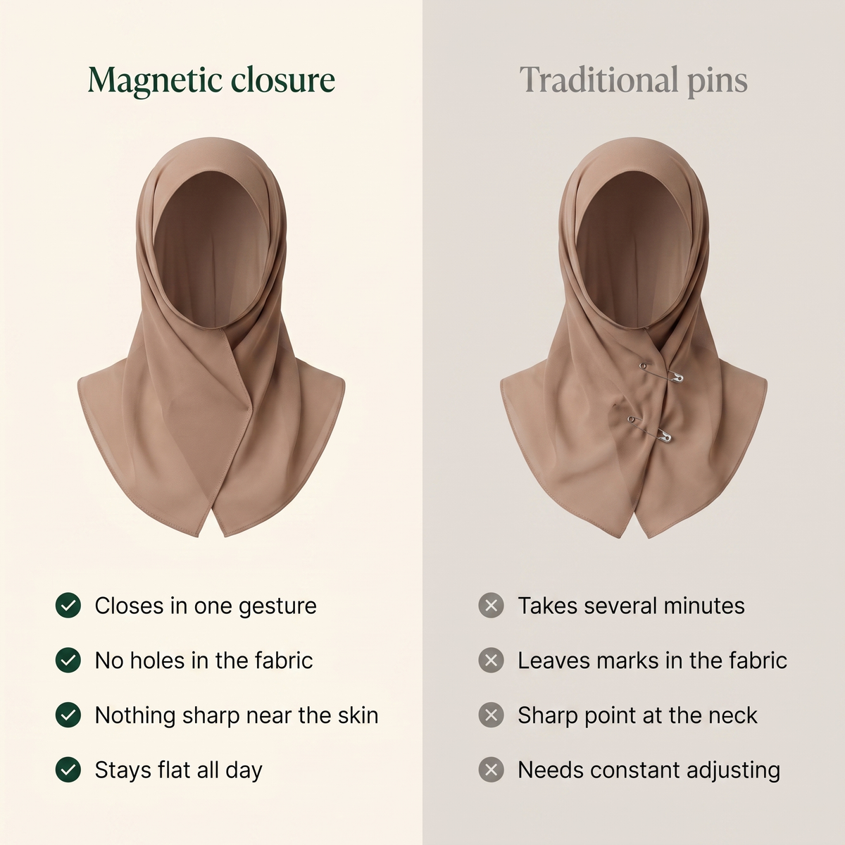 Yusra Hijab : Effortless & Hidden Seam™