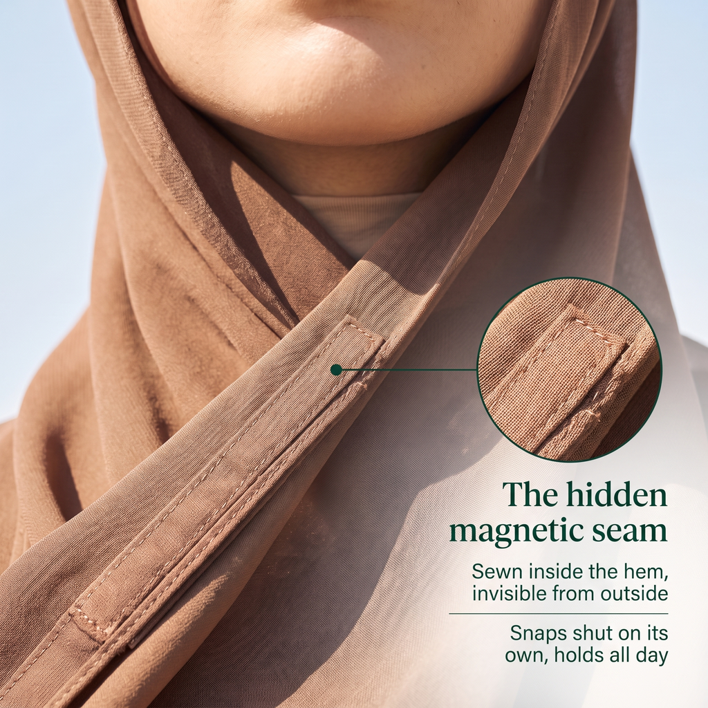 Yusra Hijab : Effortless & Hidden Seam™